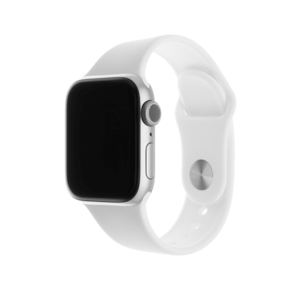 FIXED Set silikonových řemínků pro Apple Watch 42/44/45 mm, bílý