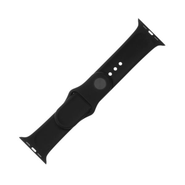 FIXED Set silikonových řemínků pro Apple Watch 42/44/45 mm, černý