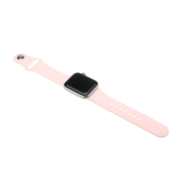 FIXED Set silikonových řemínků pro Apple Watch 42/44/45 mm, růžový