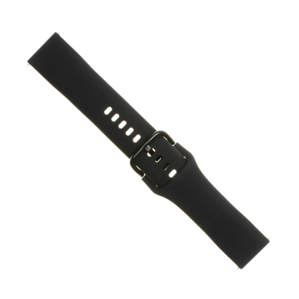 FIXED Silikonový řemínek se šířkou 20 mm pro smartwatch, černý