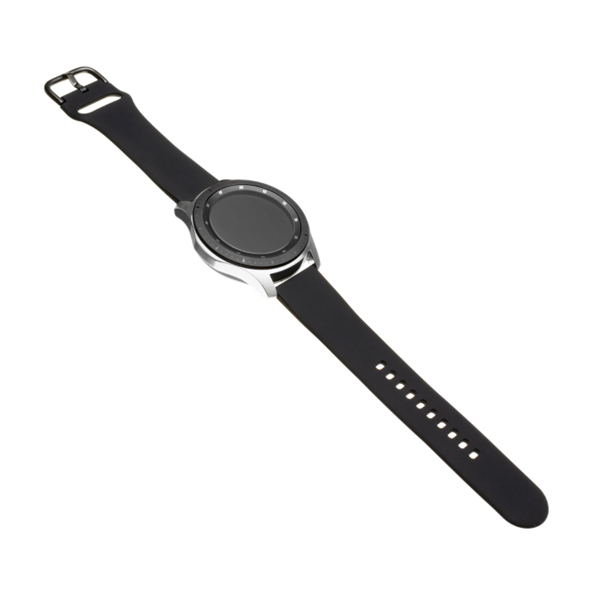 FIXED Silikonový řemínek se šířkou 20 mm pro smartwatch, černý