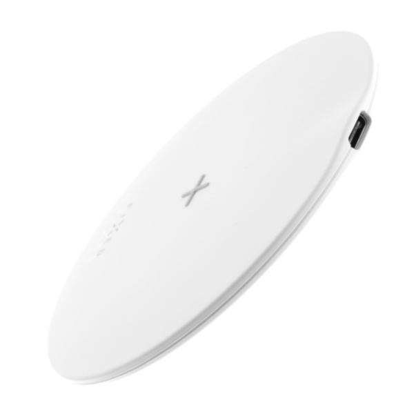 FIXED SlimPad Podložka pro rýchlé bezdrátové nabíjení telefonu, 15 W, bílá