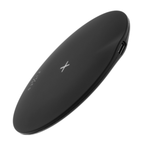 FIXED SlimPad Podložka pro rýchlé bezdrátové nabíjení telefonu, 15 W, černá