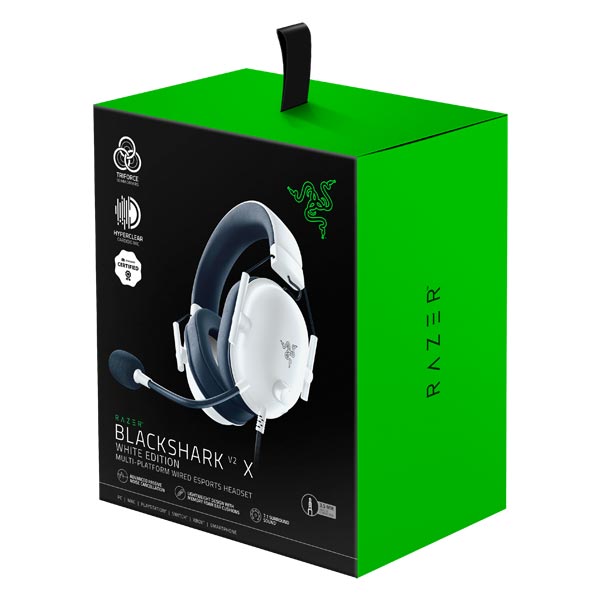 Herní headset Razer Blackshark V2 X, bílý