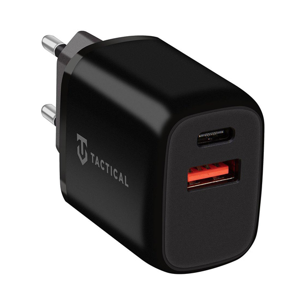 Cestovní duální nabíječka Tactical Field Plug Dual 20 W, černá Cestovní duální nabíječka Tactical Field Plug Dual 20 W, černá