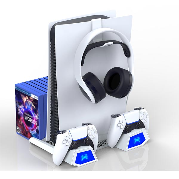 Dokovací stanice iPega P5023 pro PlayStation 5, Dualsense a Pulse 3D Dokovací stanice iPega P5023 pro PlayStation 5, Dualsense a Pulse 3D