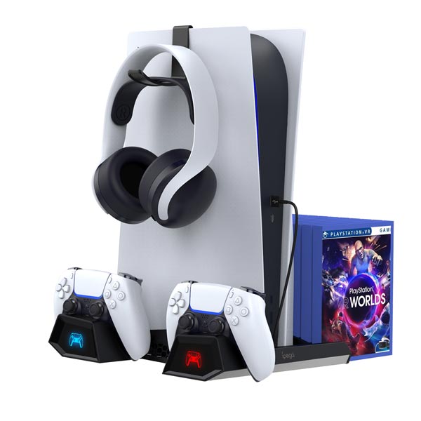 Dokovací stanice iPega P5023 pro PlayStation 5, Dualsense a Pulse 3D