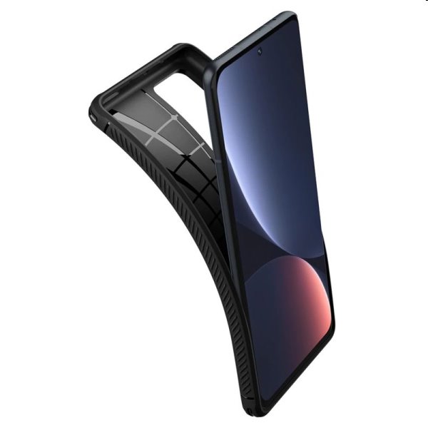 Pouzdro Spigen Rugged Armor pro Xiaomi 12 Pro, černé Pouzdro Spigen Rugged Armor pro Xiaomi 12 Pro, černé