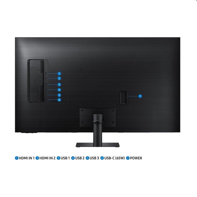 Samsung Smart Monitor M7 (2022), 43" UHD, white Samsung Smart Monitor M7 (2022), 43" UHD, white