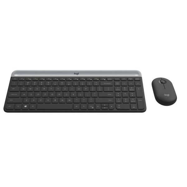 Logitech Slim Wireless Combo MK470 - CZ/SK, Graphite Logitech Slim Wireless Combo MK470 - CZ/SK, Graphite