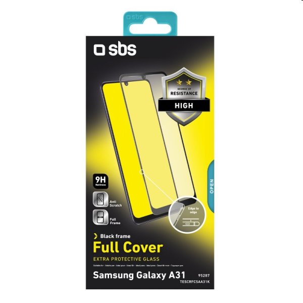 Tvrzené sklo SBS Full Cover pro Samsung Galaxy A31/A32, black