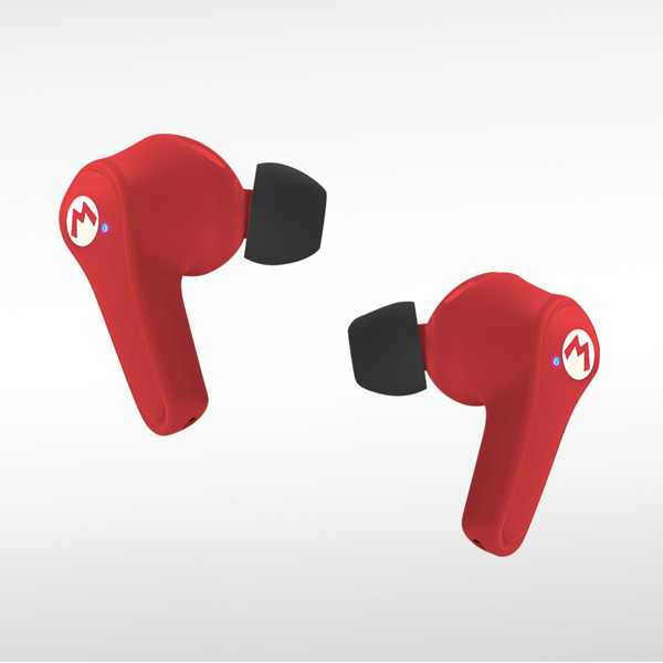 Dětské bezdrátové sluchátka OTL Technologies Super Mario, červené