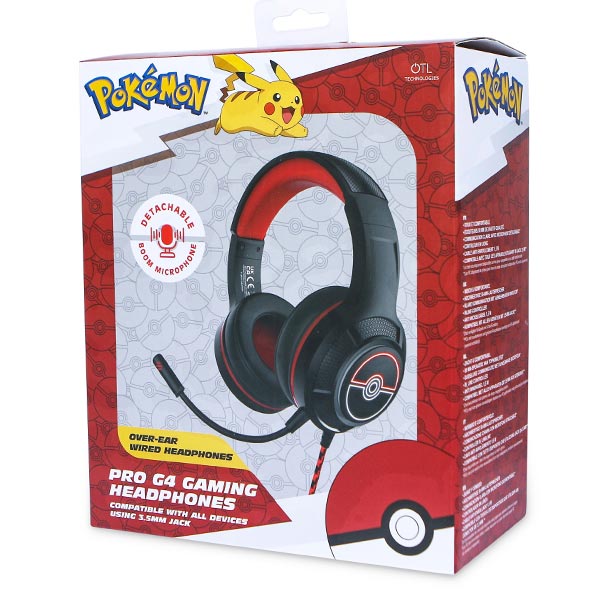 Dětské herní sluchátka OTL Technologies Pokémon Poké ball PRO G4