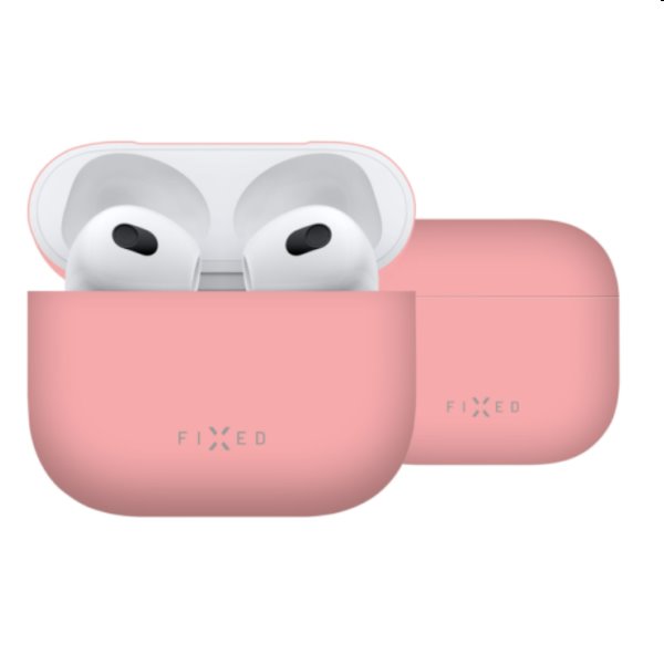 FIXED Silky Silikonové pouzdro pro Apple AirPods 3, ružové FIXED Silky Silikonové pouzdro pro Apple AirPods 3, ružové
