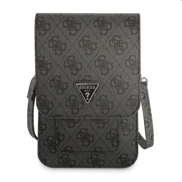 Guess PU 4G Triangle Logo Phone Bag, black Guess PU 4G Triangle Logo Phone Bag, black