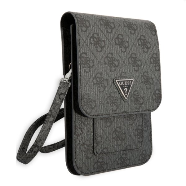 Guess PU 4G Triangle Logo Phone Bag, black