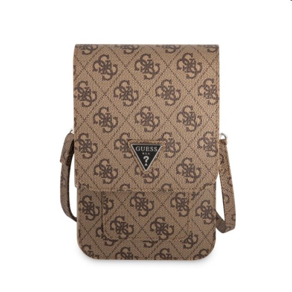 Guess PU 4G Triangle Logo Phone Bag, brown Guess PU 4G Triangle Logo Phone Bag, brown