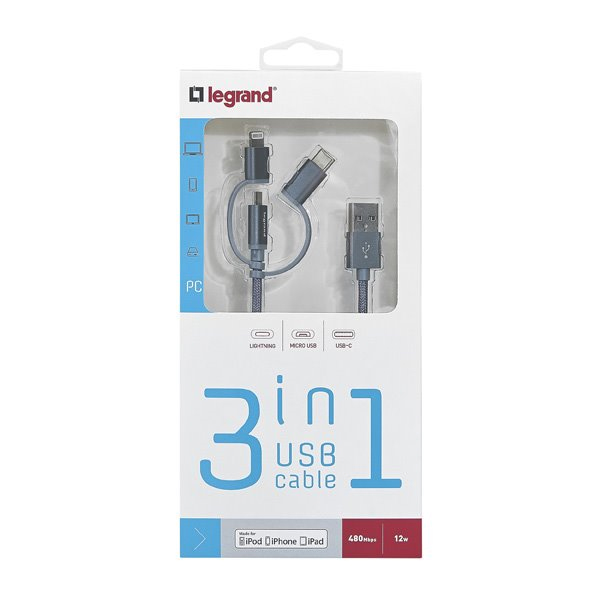 Legrand USB KABEL 3IN1 Legrand USB KABEL 3IN1