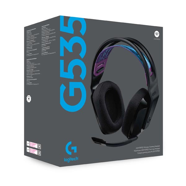 Logitech G535 LIGHTSPEED Wireless Gaming Headset, black Logitech G535 LIGHTSPEED Wireless Gaming Headset, black