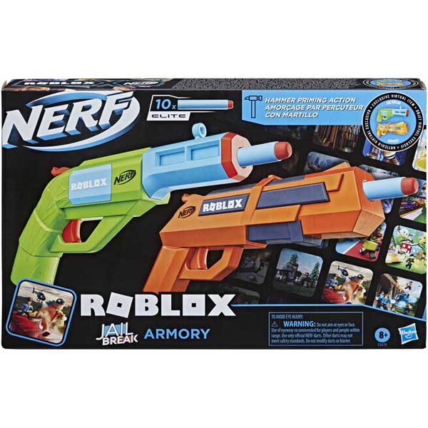 Nerf Roblox Jailbreak Armoury Blaster 2 Pack