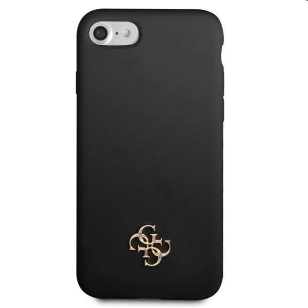 Pouzdro Guess 4G Silicone Metal Logo pro Apple iPhone 7/8/SE2020/SE2022, čierne Pouzdro Guess 4G Silicone Metal Logo pro Apple iPhone 7/8/SE2020/SE2022, čierne