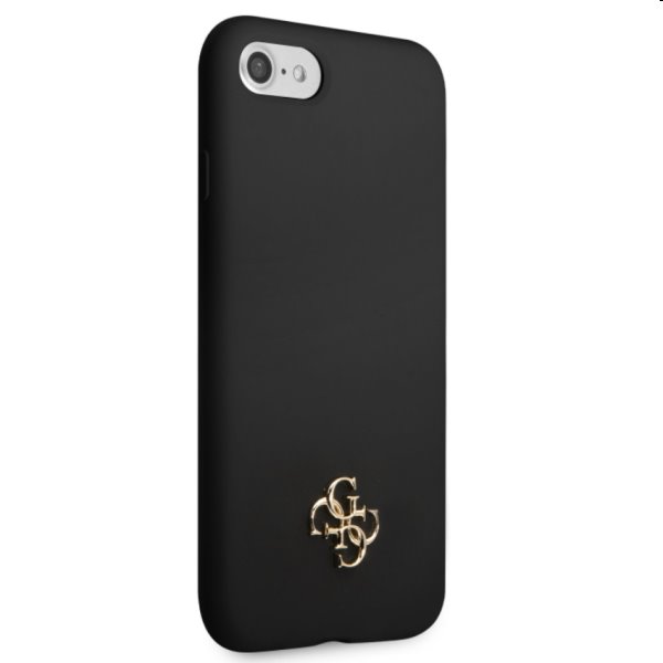 Pouzdro Guess 4G Silicone Metal Logo pro Apple iPhone 7/8/SE2020/SE2022, čierne Pouzdro Guess 4G Silicone Metal Logo pro Apple iPhone 7/8/SE2020/SE2022, čierne