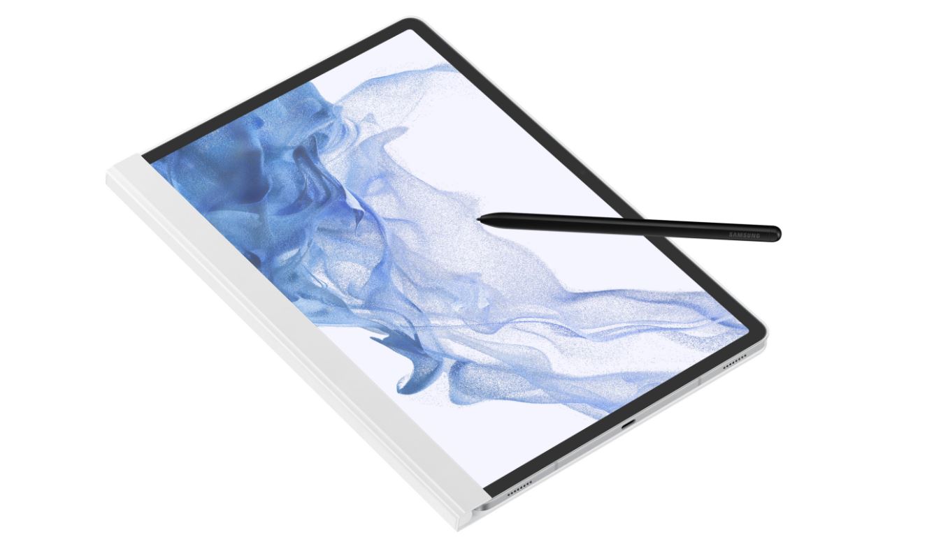 Pouzdro Note View Cover pro Samsung Galaxy Tab S8, white