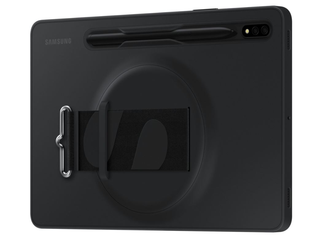 Pouzdro Silicone Strap Cover pro Samsung Galaxy Tab S8, black Pouzdro Silicone Strap Cover pro Samsung Galaxy Tab S8, black