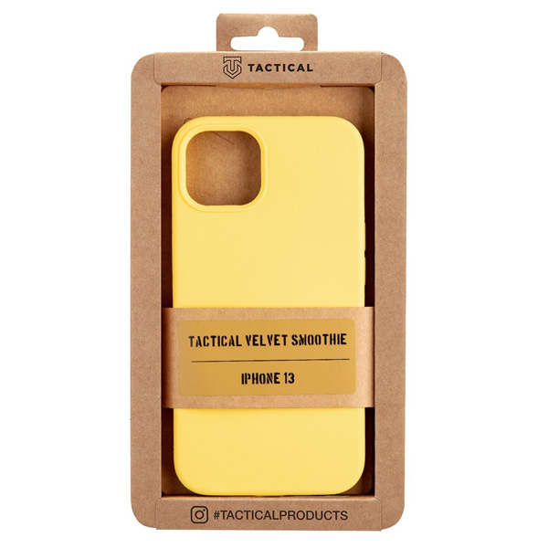 Pouzdro Tactical Velvet Smoothie pro Apple iPhone 13, žluté