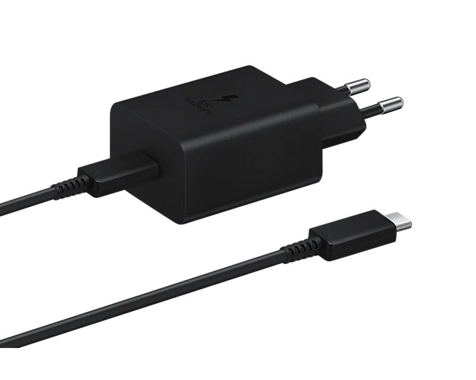 Rýchlonabíječka Samsung 45W s USB-C kabelem, black