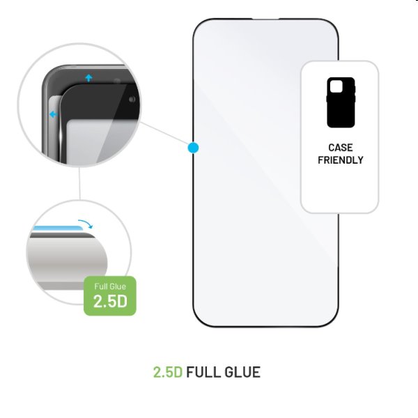 FIXED Full-Cover Ochranné sklo pro Apple iPhone 12 mini, černé