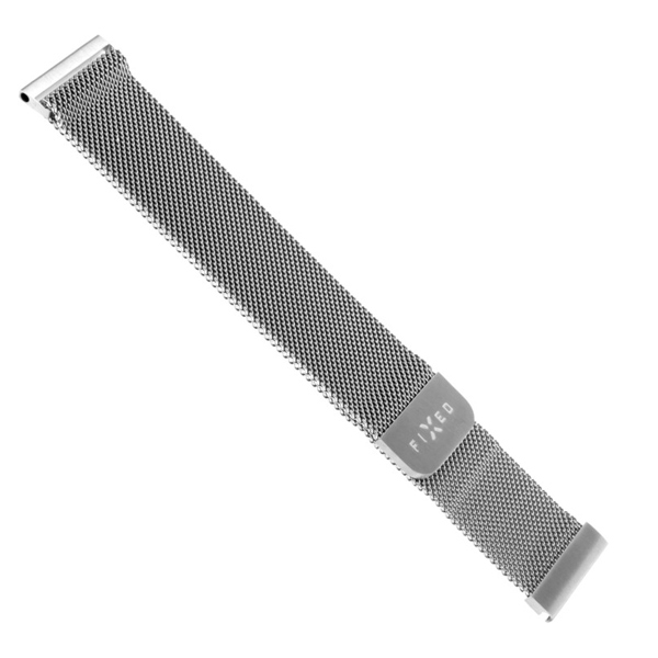 FIXED Mesh Nerezový řemínek pro SmartWatch 20 mm, stříbrný FIXED Mesh Nerezový řemínek pro SmartWatch 20 mm, stříbrný