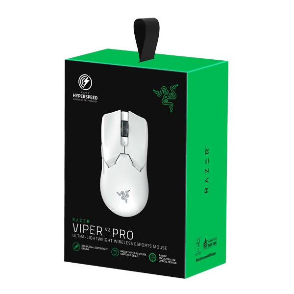 Herní myš Razer Viper V2 Pro, bílá