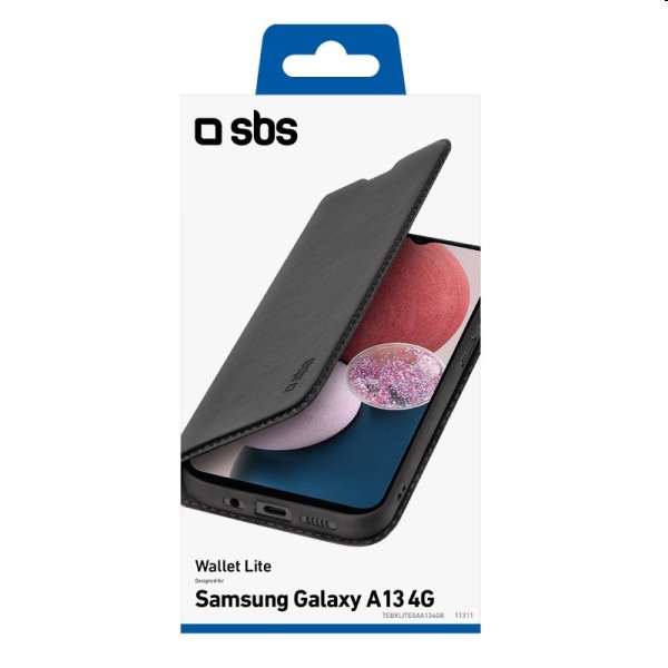 Pouzdro SBS Book Wallet Lite pro Samsung Galaxy A13 4G, černé