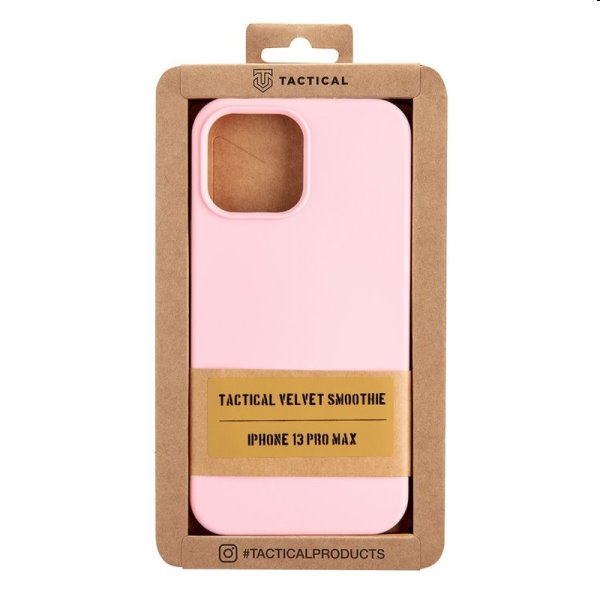 Pouzdro Tactical Velvet Smoothie pro Apple iPhone 13 Pro Max, růžové