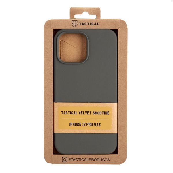 Pouzdro Tactical Velvet Smoothie pro Apple iPhone 13 Pro Max, šedé