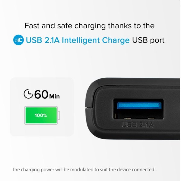 SBS Powerbank 10000 mAh, 2x USB, 2,1 A, černá SBS Powerbank 10000 mAh, 2x USB, 2,1 A, černá