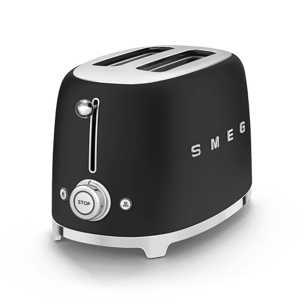 Smeg toustovač 50´s Retro Style, 2x2, černý Smeg toustovač 50´s Retro Style, 2x2, černý
