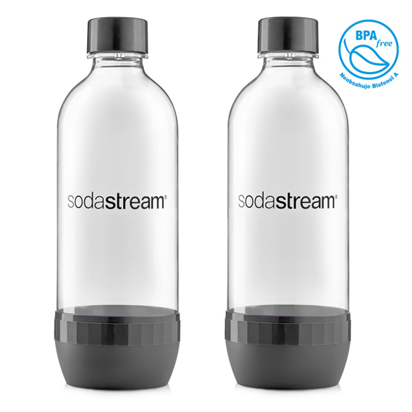 SodaStream 1L láhev duo pack, šedá
