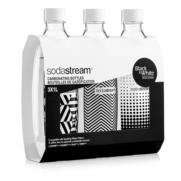 SodaStream Láhev fuse TriPack 1l / B&W