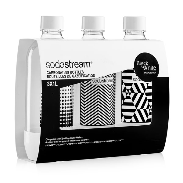 SodaStream Láhev TriPack 1l black&white