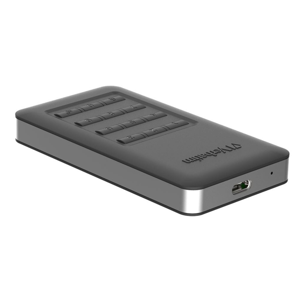 Verbatim SSD 256GB disk USB 3.1,USB-C, šifrovaný externí s numerickou klávesnici, Store 'n' Go černý