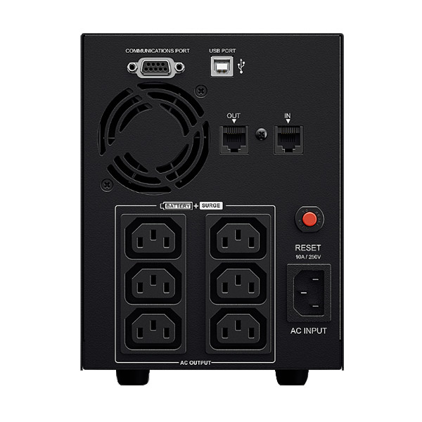 Záložní zdroj CyberPower Value 2200, 2200VA/1260 W LCD, 6x IE C13 zásuvka, RJ11/RJ45, USB, RS232