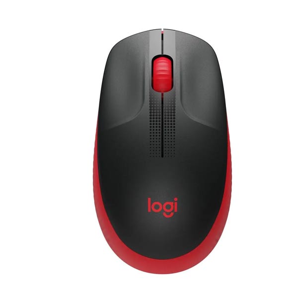 Bezdrátová myš Logitech M190 Full-size Wireless Mouse, červená