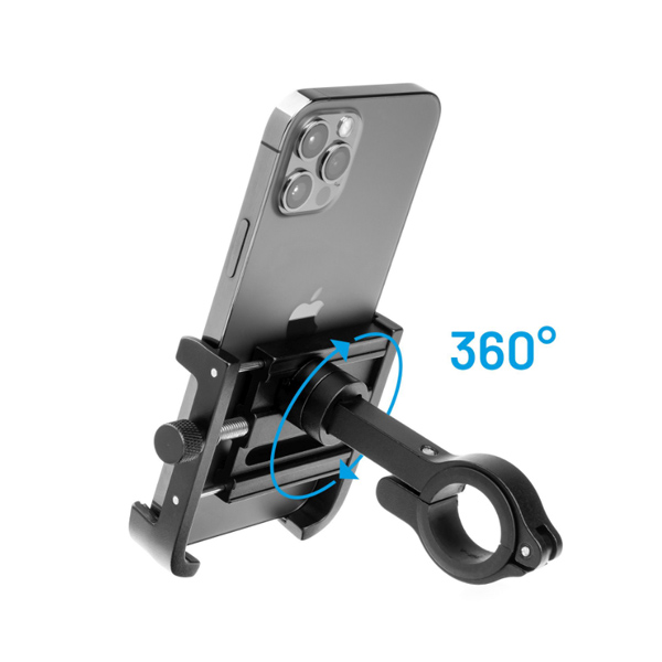 FIXED držák mobilního telefonu na kolo FIXED Bikee ALU 2 s otočnou hlavou, černý FIXED držák mobilního telefonu na kolo FIXED Bikee ALU 2 s otočnou hlavou, černý