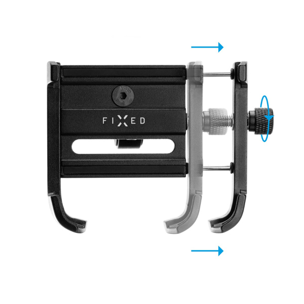 FIXED držák mobilního telefonu na kolo FIXED Bikee ALU 2 s otočnou hlavou, černý