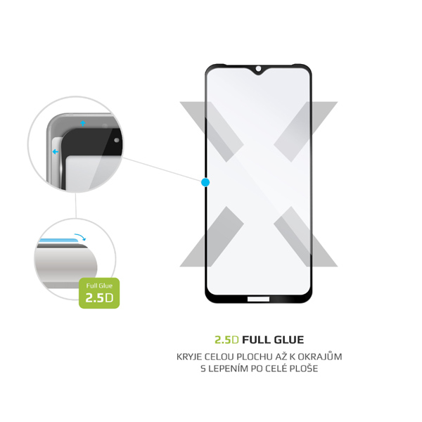 FIXED Full-Cover ochranné sklo pro Xiaomi Redmi 9A/9C/9C NFC, černé FIXED Full-Cover ochranné sklo pro Xiaomi Redmi 9A/9C/9C NFC, černé