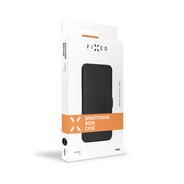 FIXED Topic Knížkové pouzdro pro Xiaomi Redmi 9C/9C NFC, černé