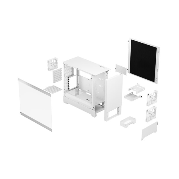 Fractal Design Pop Silent White TG Clear Tint