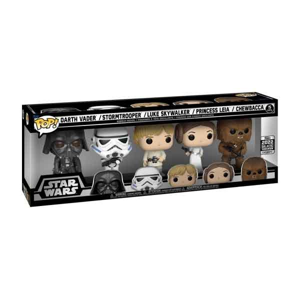 POP! 5 Pack Darth Vader, Stormtrooper, Luke Skywalker, Princess Leia, Chewbacca